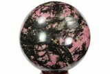 Beautiful Rhodonite Sphere - Madagascar #96202-1